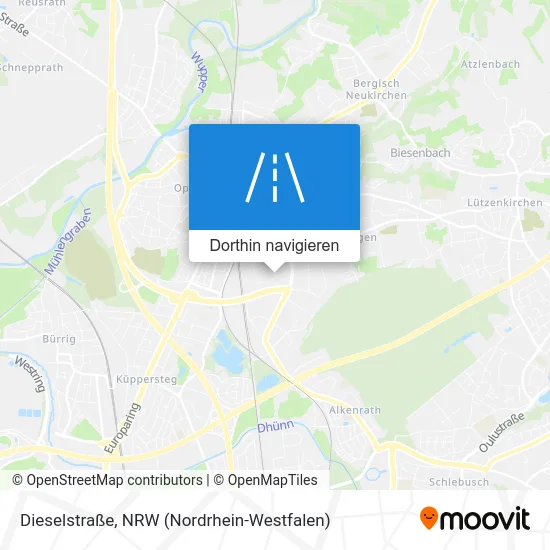 Dieselstraße Karte