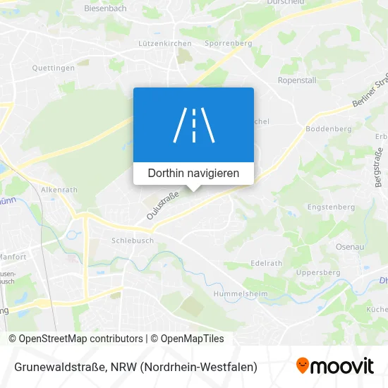 Grunewaldstraße Karte