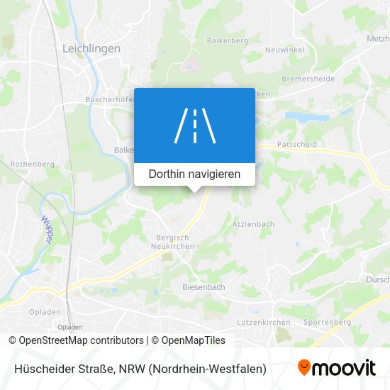 Hüscheider Straße Karte