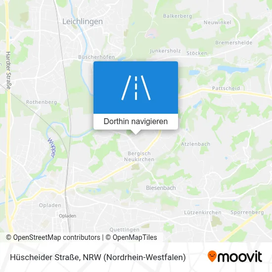 Hüscheider Straße Karte