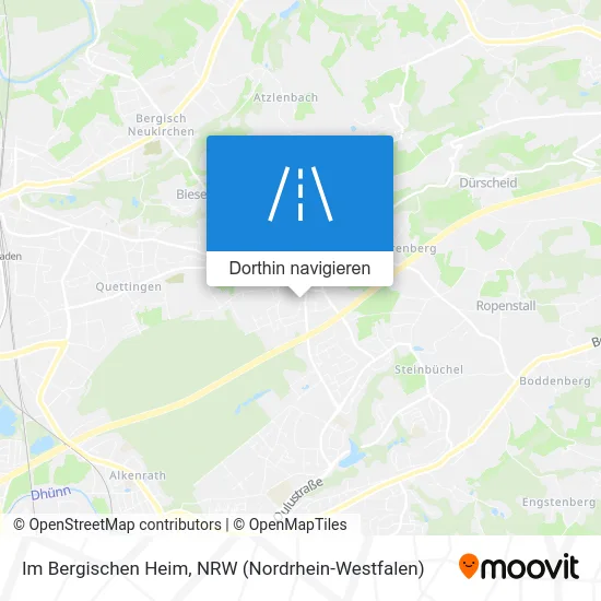 Im Bergischen Heim Karte