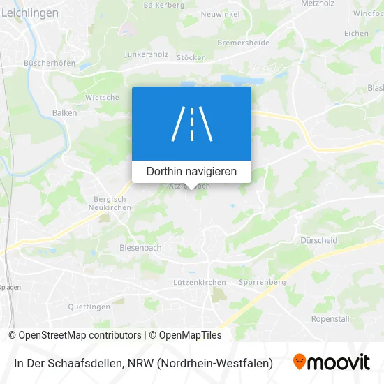 In Der Schaafsdellen Karte