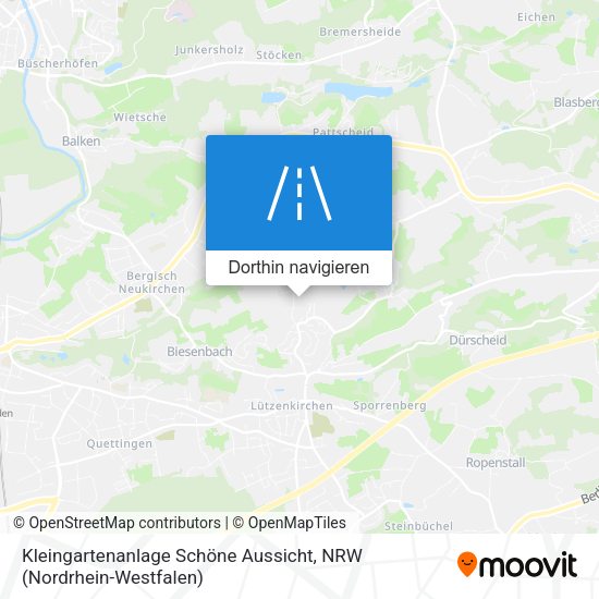 Kleingartenanlage Schöne Aussicht Karte
