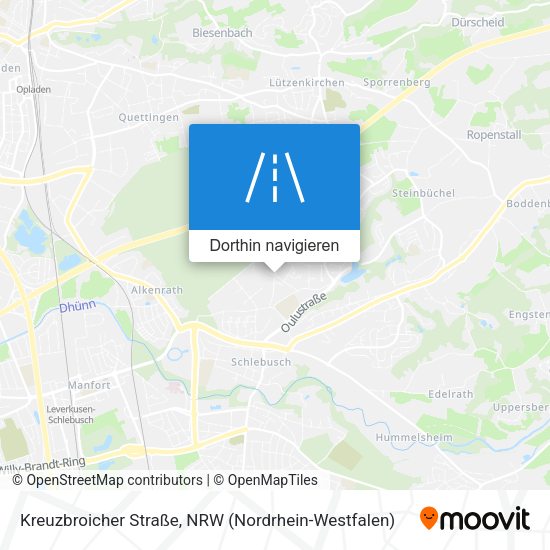 Kreuzbroicher Straße Karte