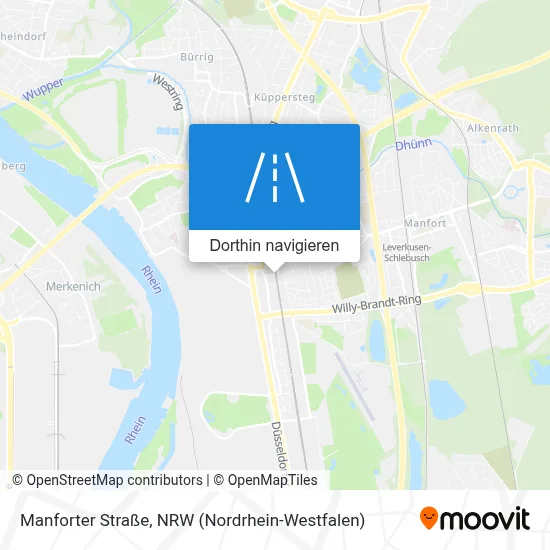 Manforter Straße Karte