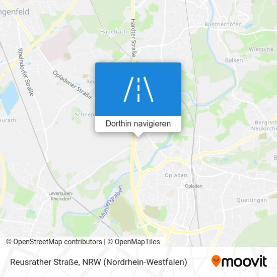 Reusrather Straße Karte