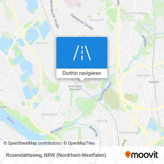 Rosendahlsweg Karte