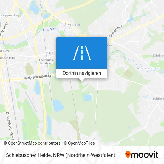 Schlebuscher Heide Karte