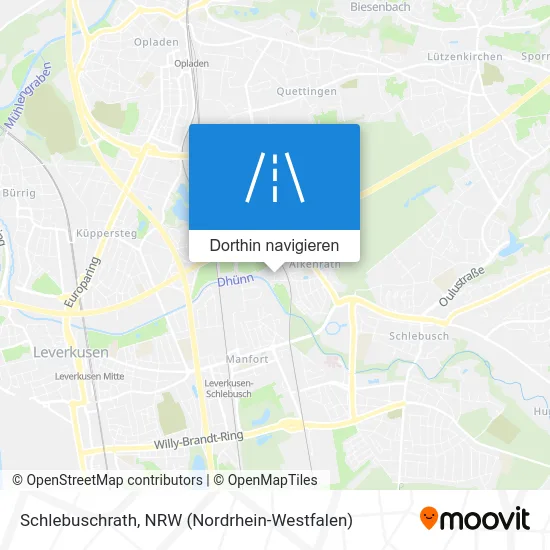 Schlebuschrath Karte