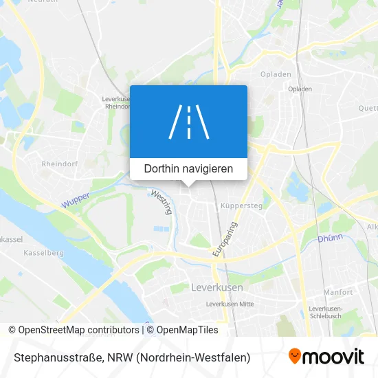 Stephanusstraße Karte