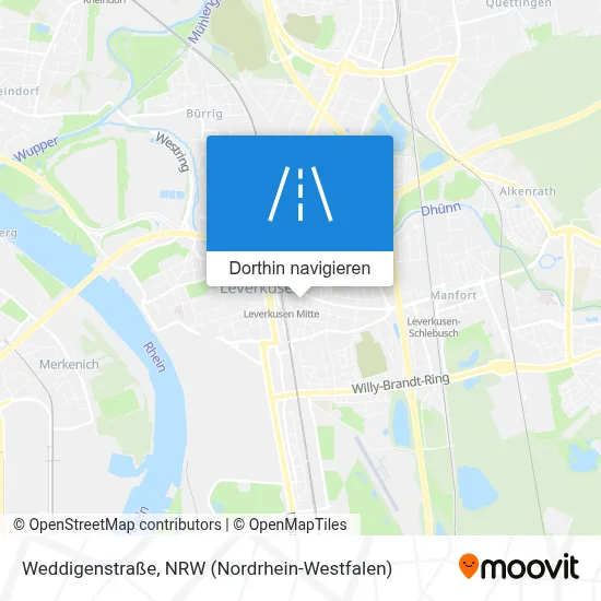 Weddigenstraße Karte