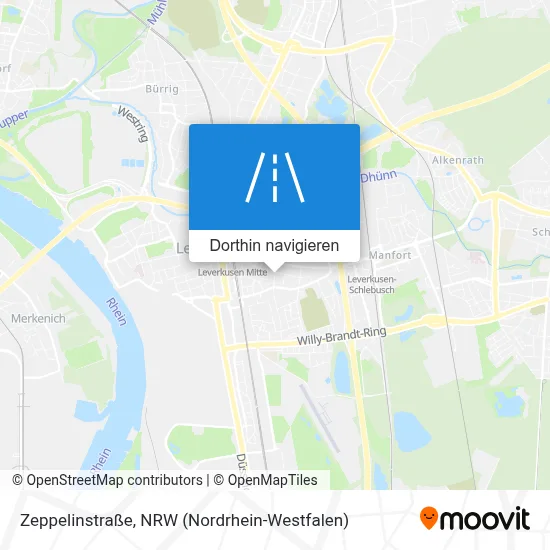 Zeppelinstraße Karte