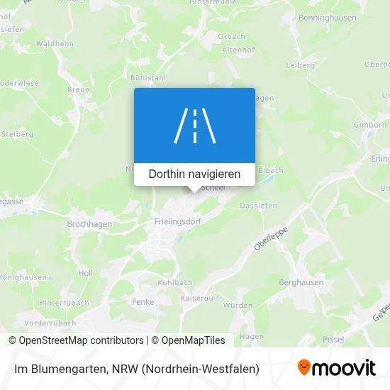 Im Blumengarten Karte