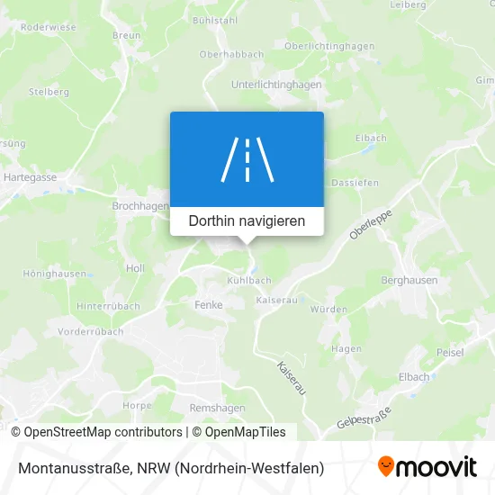 Montanusstraße Karte