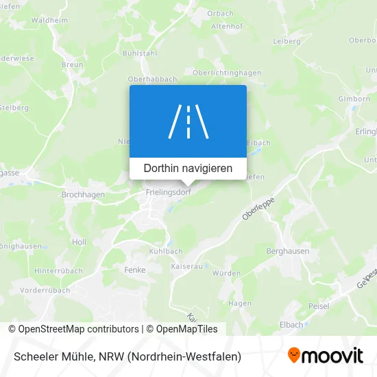 Scheeler Mühle Karte