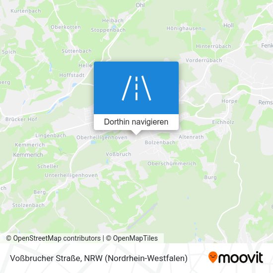 Voßbrucher Straße Karte