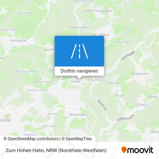 Zum Hohen Hahn Karte