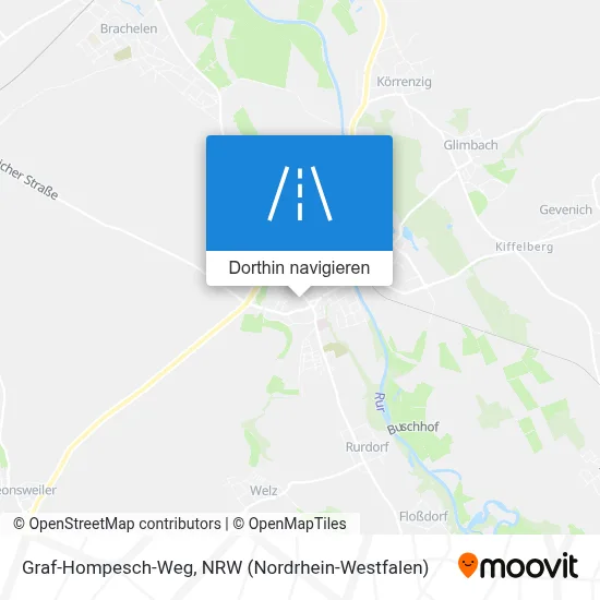 Graf-Hompesch-Weg Karte