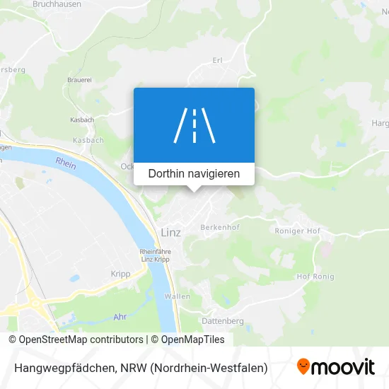 Hangwegpfädchen Karte