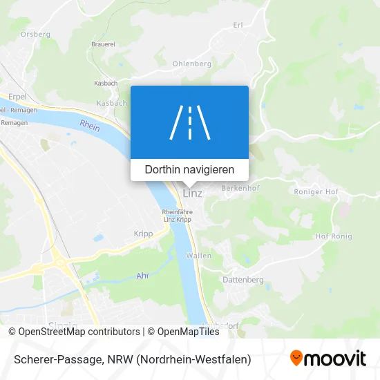 Scherer-Passage Karte