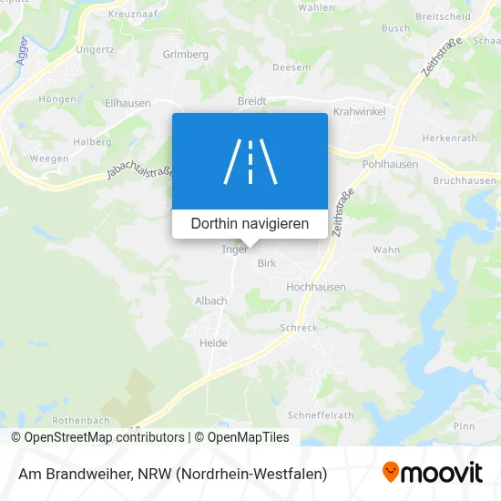 Am Brandweiher Karte