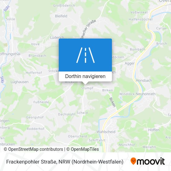 Frackenpohler Straße Karte