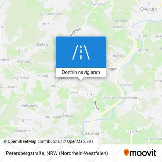 Petersbergstraße Karte