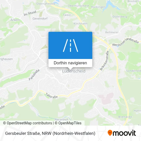 Gersbeuler Straße Karte