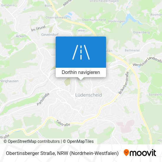 Obertinsberger Straße Karte