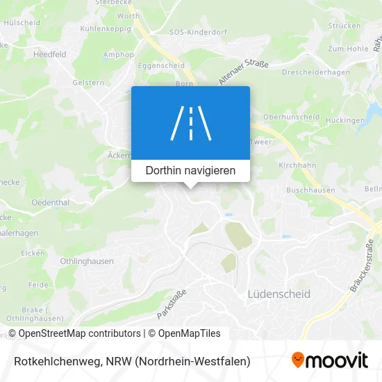 Rotkehlchenweg Karte