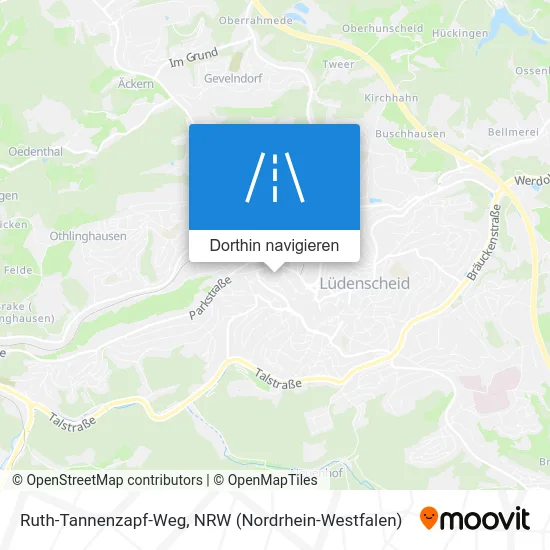 Ruth-Tannenzapf-Weg Karte