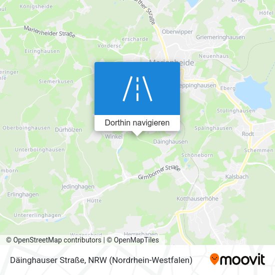 Däinghauser Straße Karte