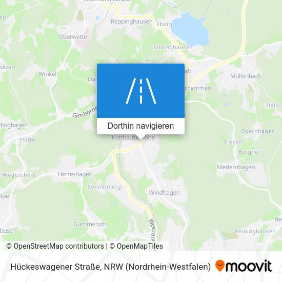Hückeswagener Straße Karte