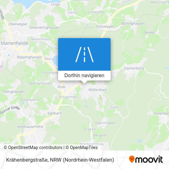 Krähenbergstraße Karte