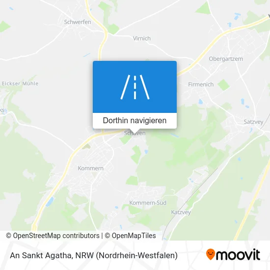 An Sankt Agatha Karte