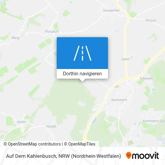 Auf Dem Kahlenbusch Karte