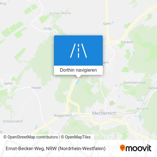 Ernst-Becker-Weg Karte