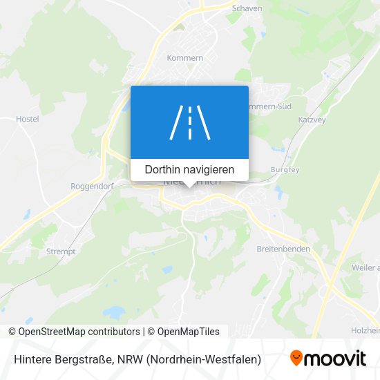 Hintere Bergstraße Karte