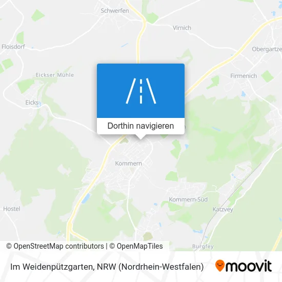 Im Weidenpützgarten Karte