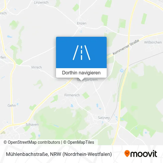 Mühlenbachstraße Karte