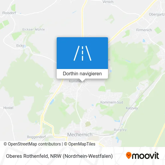 Oberes Rothenfeld Karte