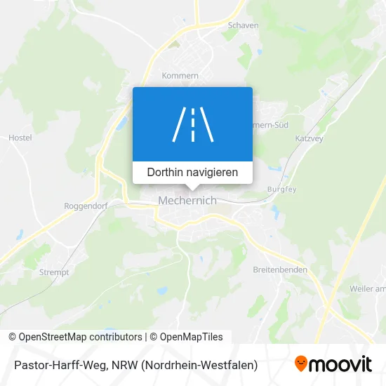 Pastor-Harff-Weg Karte