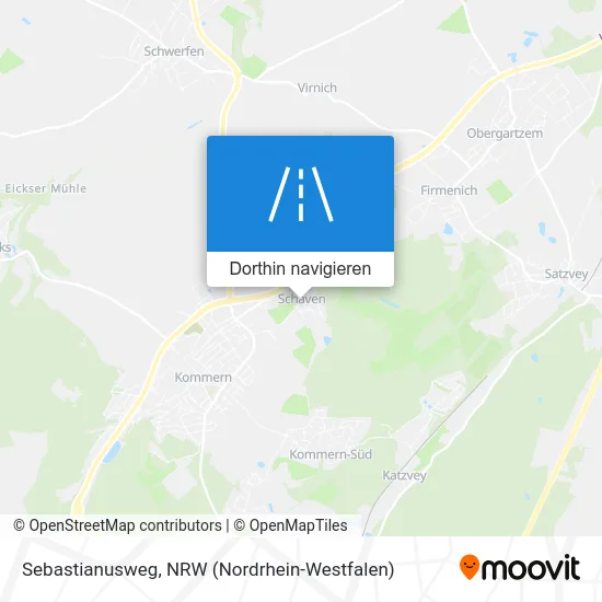 Sebastianusweg Karte