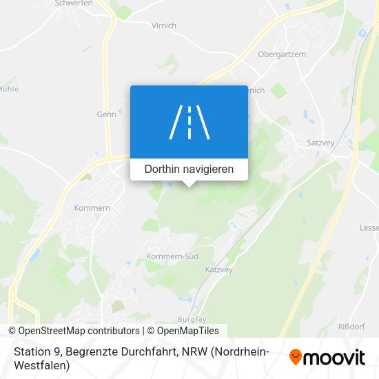 Station 9, Begrenzte Durchfahrt Karte