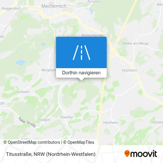 Titusstraße Karte