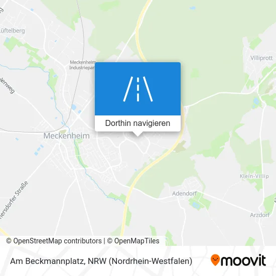 Am Beckmannplatz Karte