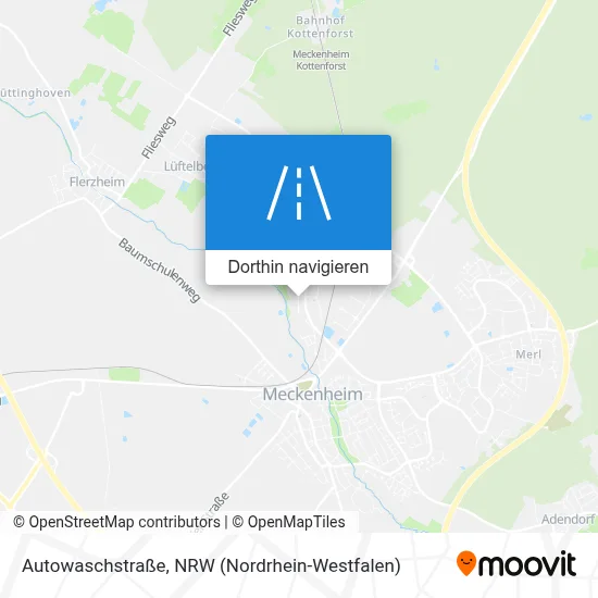 Autowaschstraße Karte