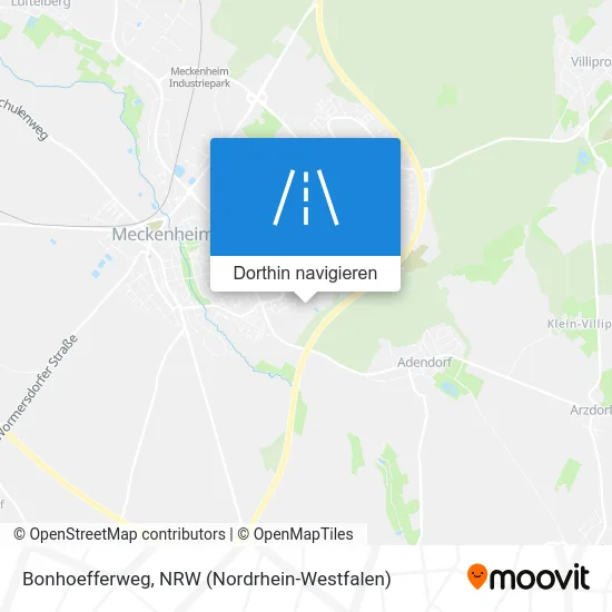 Bonhoefferweg Karte