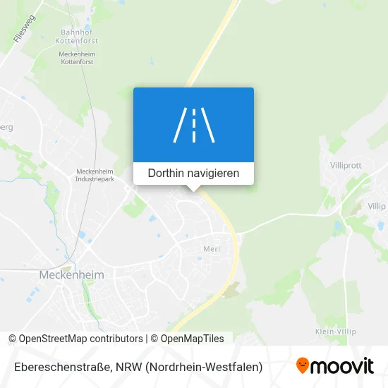 Ebereschenstraße Karte