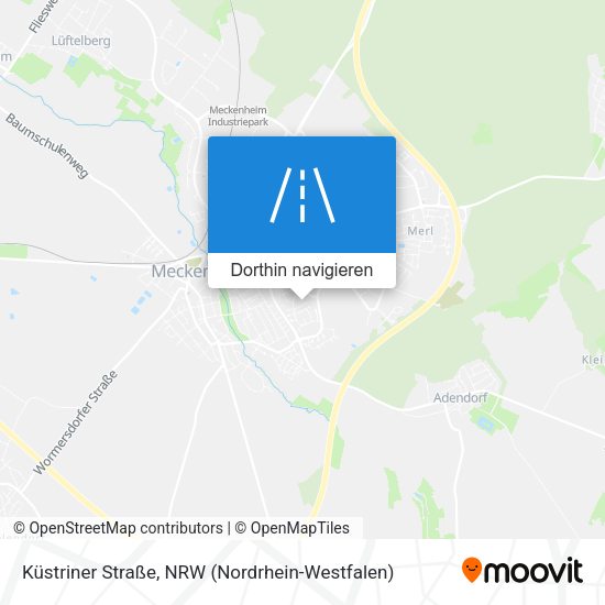Küstriner Straße Karte